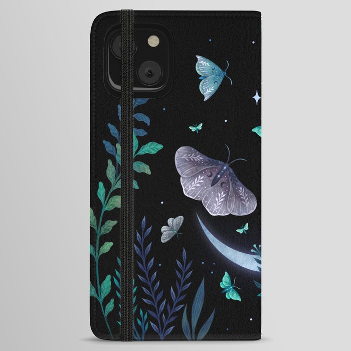Moth Garden iPhone Wallet Case