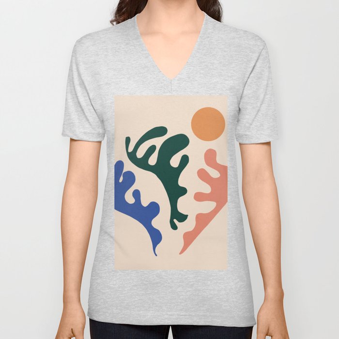 New day contemporary matisse V Neck T Shirt