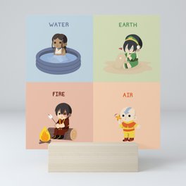 Cute Avatar Elements Mini Art Print