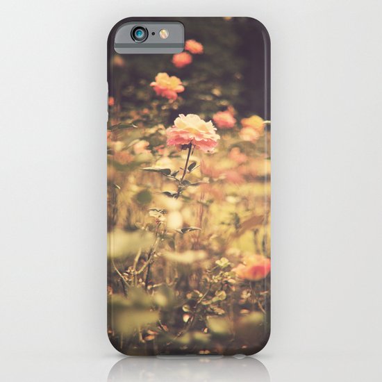 One Rose in a Magic Garden (Vintage Flower Photography) iPhone & iPod Case