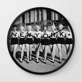 NEW YORK Vintage Girls Wall Clock
