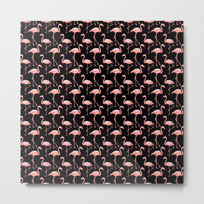 Flamingo Pattern Pink Bird Tropical Animal Lover
 Metal Print