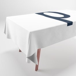 LETTER p (NAVY BLUE-WHITE) Tablecloth