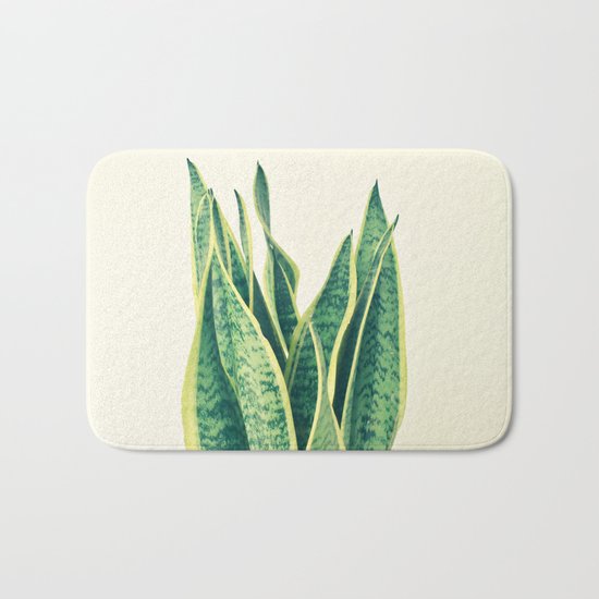 Snake Plant Bath Mat