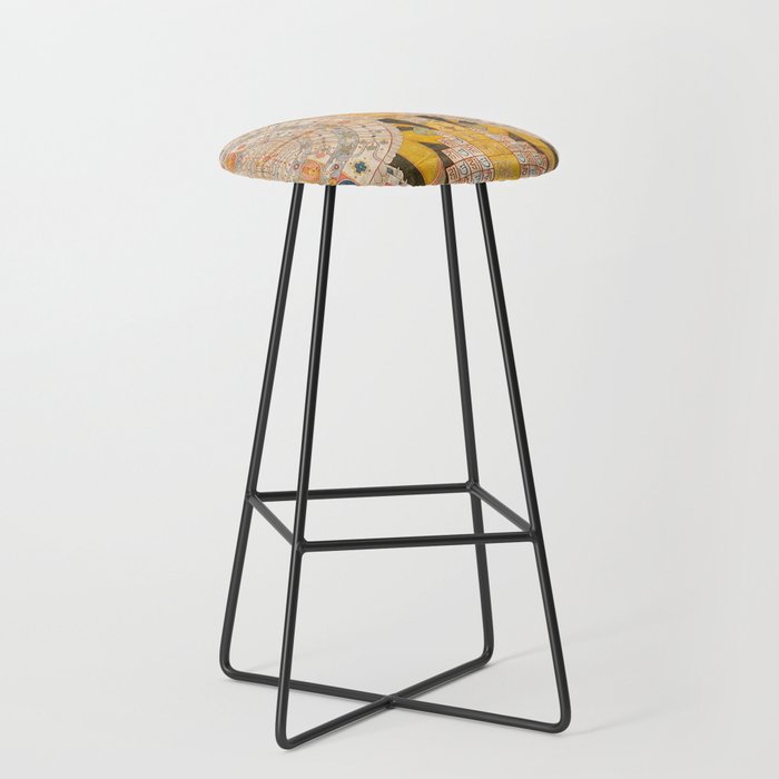 Cosmological Jain Double Mandala Adhaidvipa Bar Stool