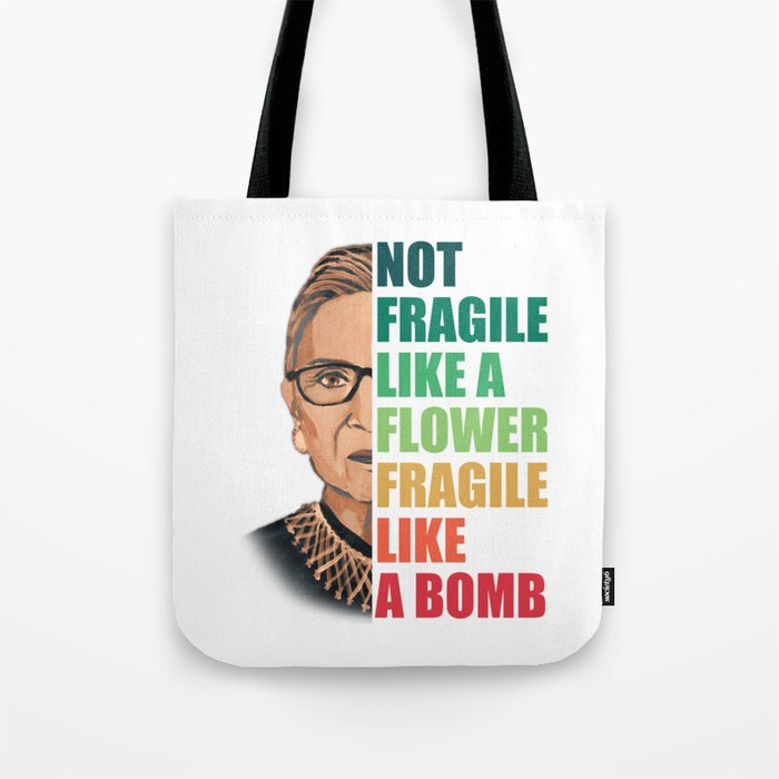 NoT Fragile Like A flower Fragile Like A Bomb Tote Bag