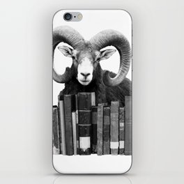 Aries - old Books Journalist Library iPhone Skin