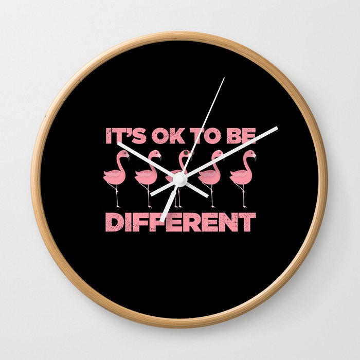 Okay To Be Different Wall Clock