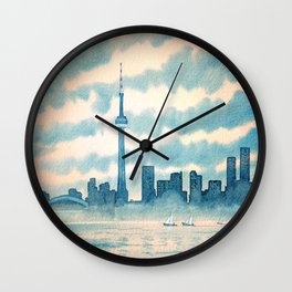 Toronto Canada Skyline Wall Clock
