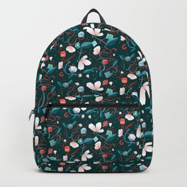 Flowers and Dice Backpack