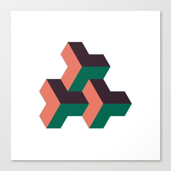 #324 Solid rhythm – Geometry Daily Canvas Print