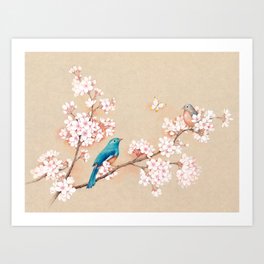 Spring Garden/Cherry blossom  Art Print