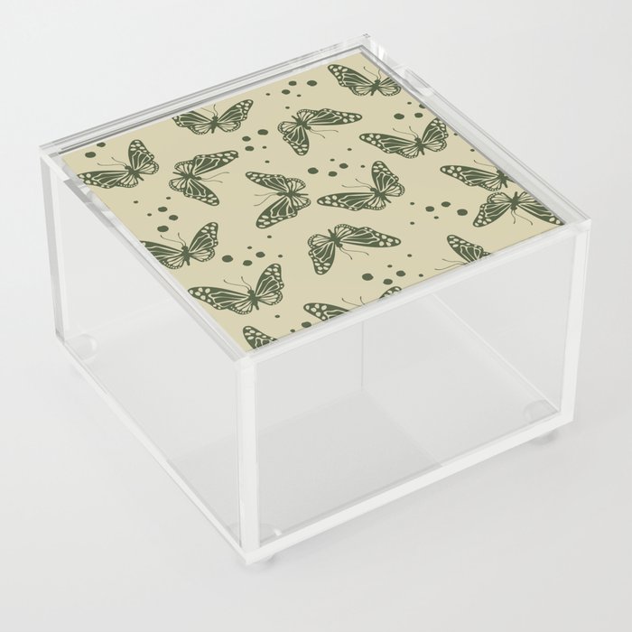 green butterfly Acrylic Box