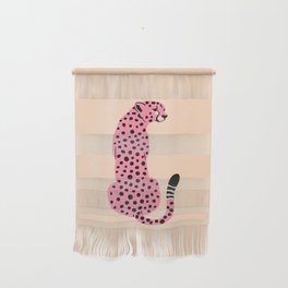The Stare: Peach Cheetah Edition Wall Hanging