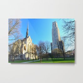 Heinz Chapel and Cathedral of Learning in Pittsburgh 12 Metal Print