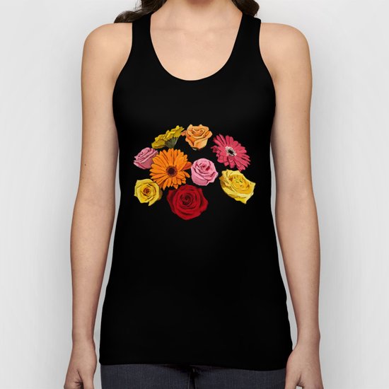 Flower Heart Unisex Tank Top