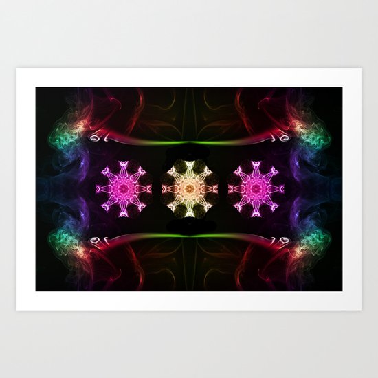 Smoke Art 126 Art Print