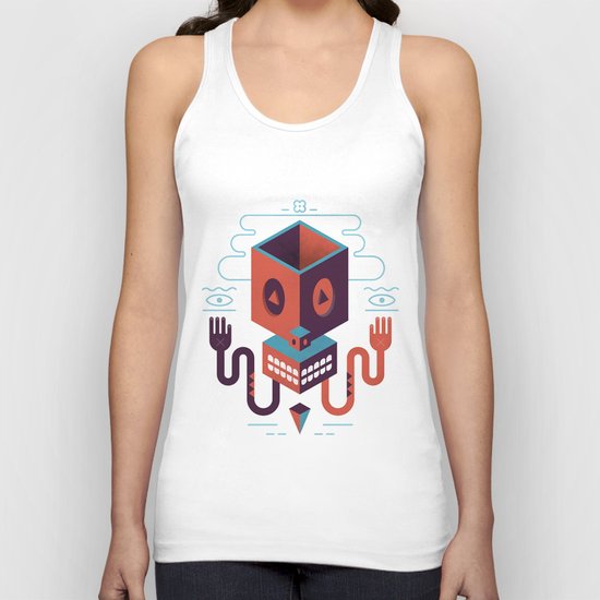 Geometric Skull Unisex Tank Top