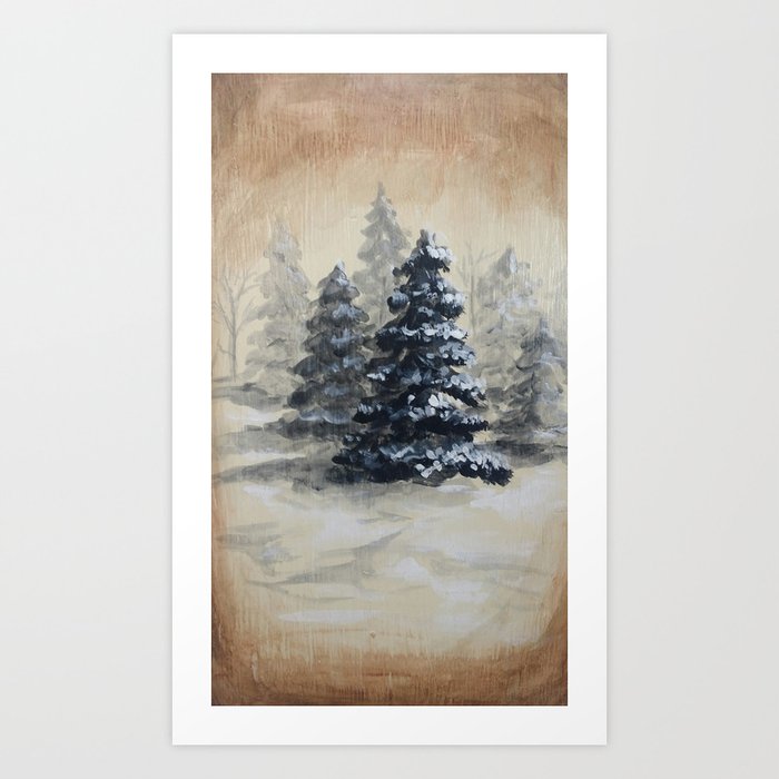 Winter in the Pines Art Print