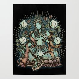 Sacred Geometry Mother - muted colors Poster