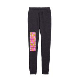 Shapes in Hot Pink and Lemon Yellow Kids Joggers