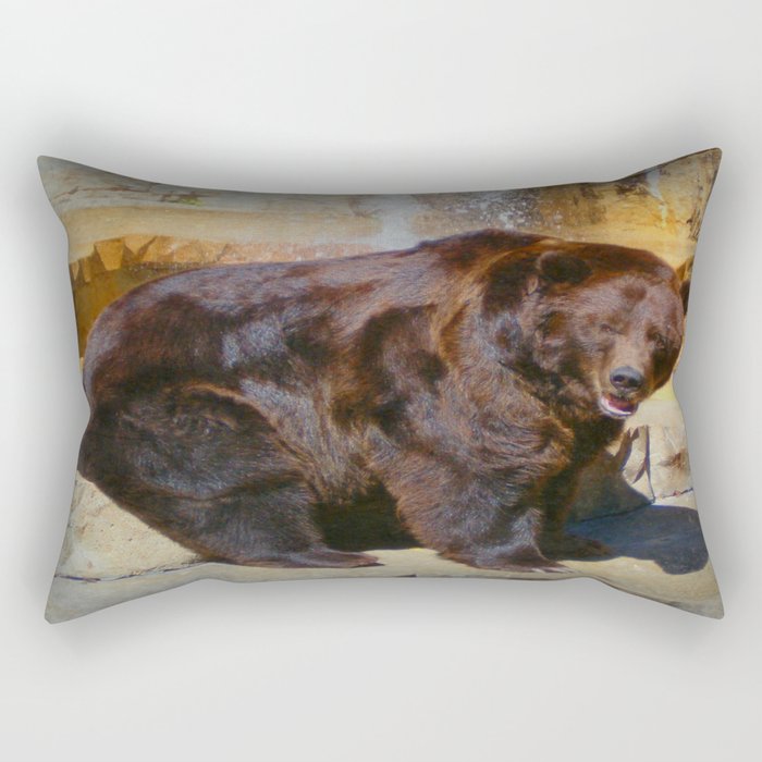 Grizzly Bear Rectangular Pillow