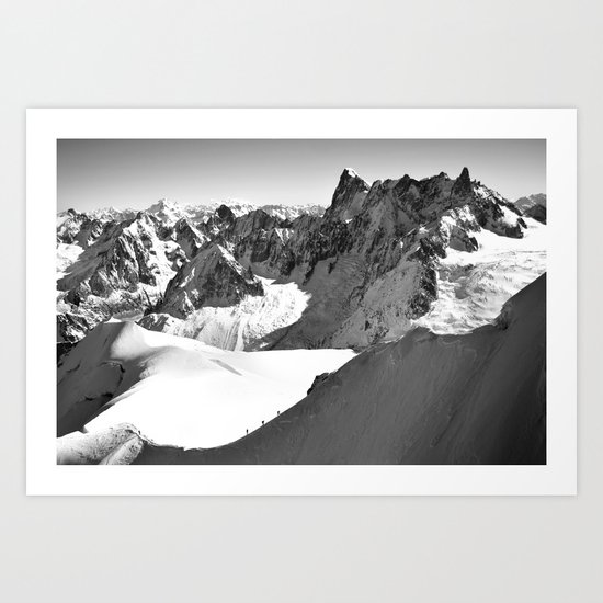 French Alps, Chamonix, France. Art Print