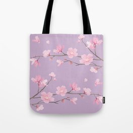 Cherry Blossom - Pale Purple Tote Bag