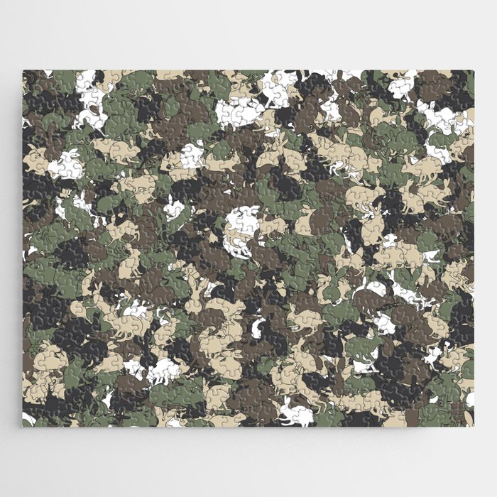 Bunny camouflage Jigsaw Puzzle