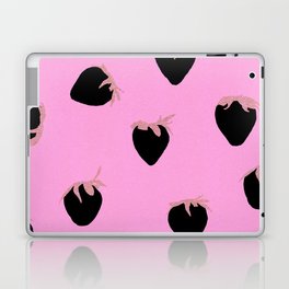 Strawberry pattern Black and Pink Laptop Skin