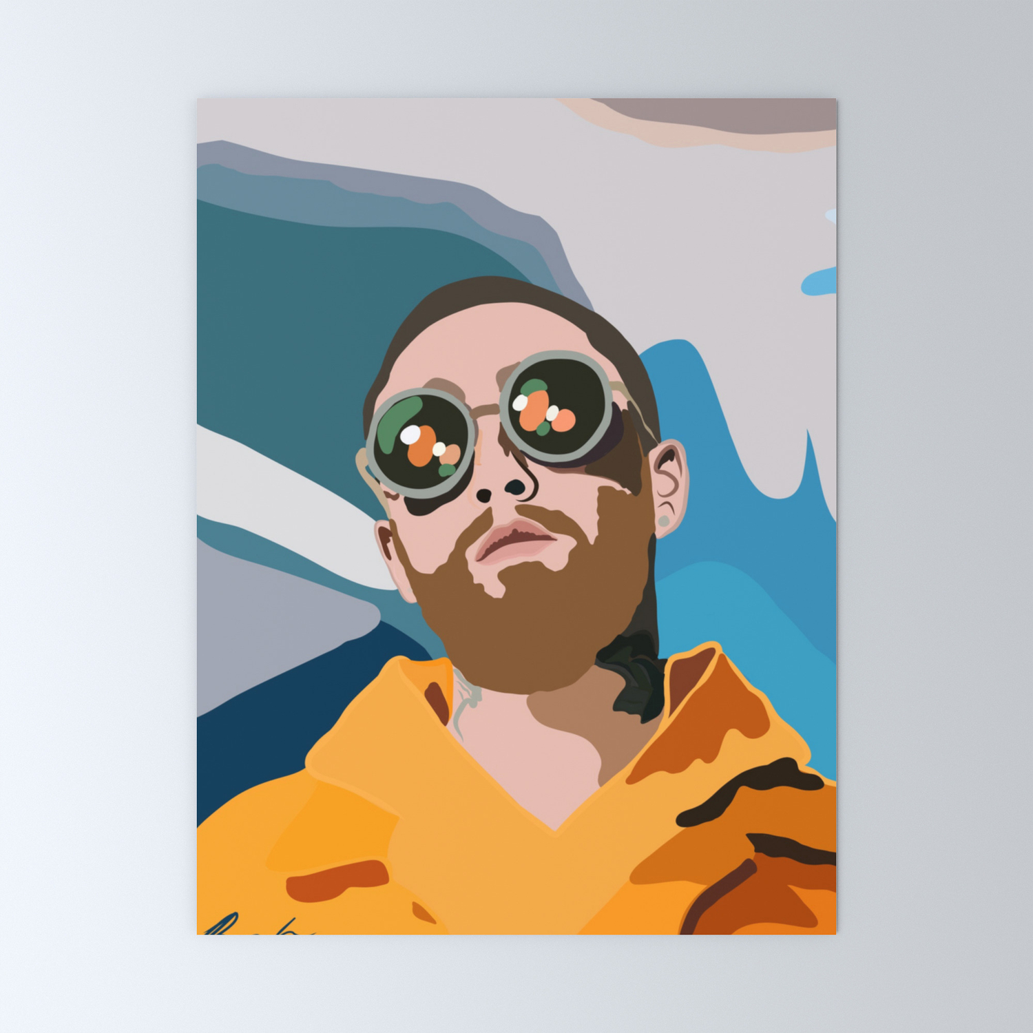 Mac Miller Mini Art Print By Bebriscoe Society6