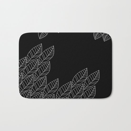 Leaves Stream Bath Mat