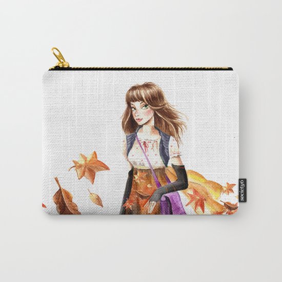 Autumn Girl Carry-All Pouch