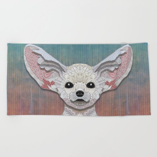 Fennec Fox Beach Towel