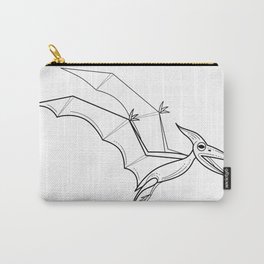 Dimorphodone Carry-All Pouch | Line, Gift, Graphicdesign, Dimorphodone, Dino, Old, Veryold, Giftidea, Minimalistic 