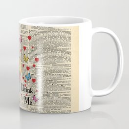 Drink Me - Vintage Dictionary Page - Alice In Wonderland Mug