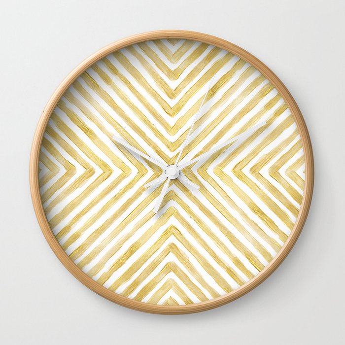 Gilded Bars Wall Clock