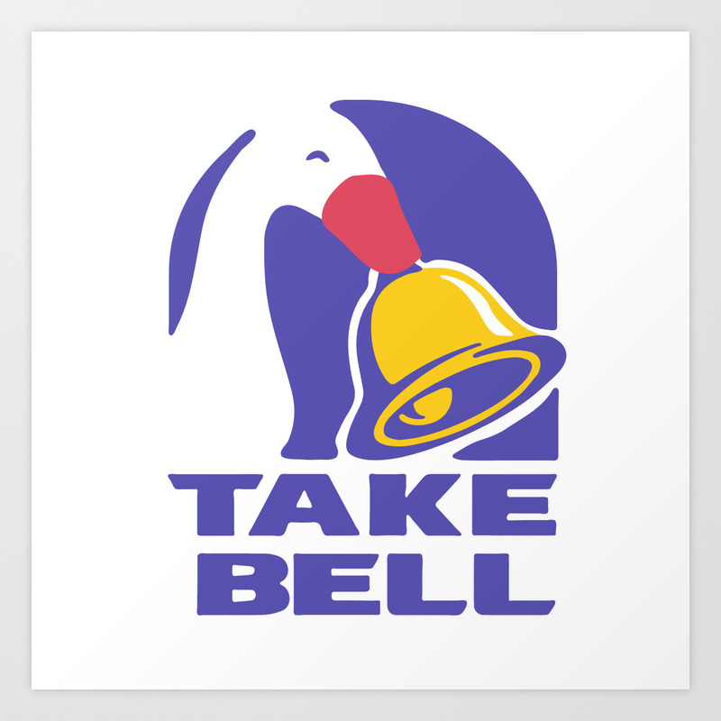 Cute Goose Take Bell Taco Bell Untitled Goose Game Meme Design Art Print By Brandygwen Society6