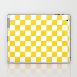Checkerboard Pattern - sunshine yellow Laptop Skin
