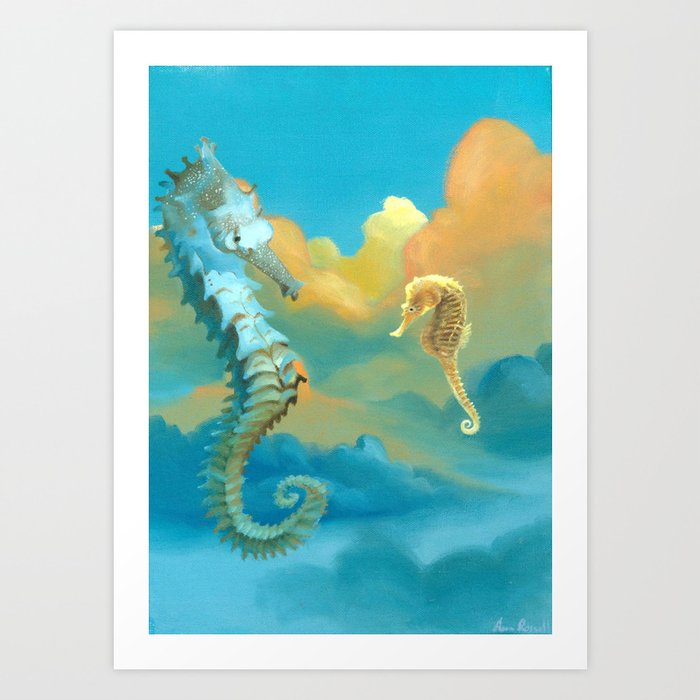 Sea Horses Art Print