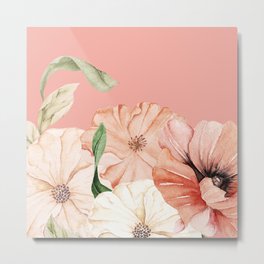 Pinks on Pink Metal Print | Elelgant, Graphicdesign, Feminine, Flowers, Pink, Floral, Nature 