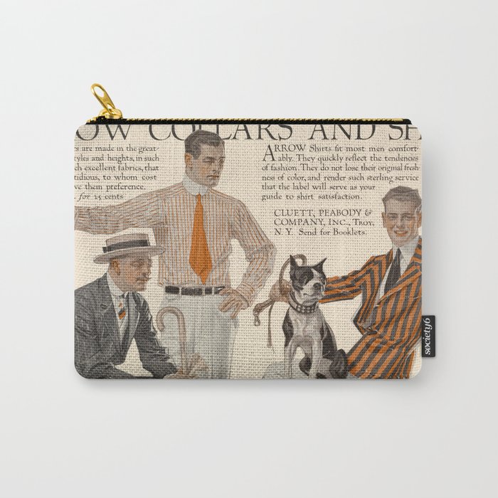 Arrow Collars and Shirts, 1913 by Joseph Christian Leyendecker Carry-All Pouch