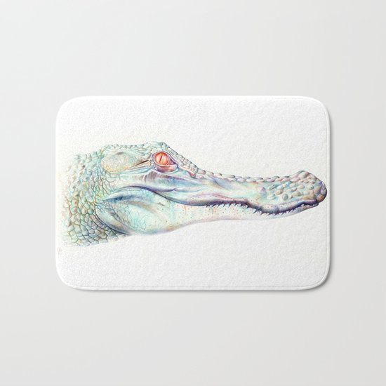 Albino Alligator Bath Mat