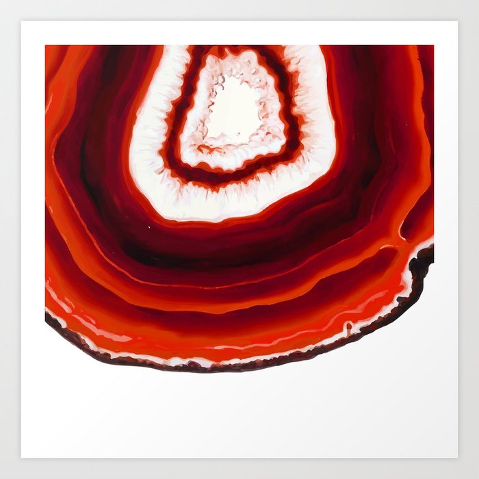 Red agate geode online