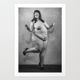 Big Beautiful Woman naked #D8827 Art Print