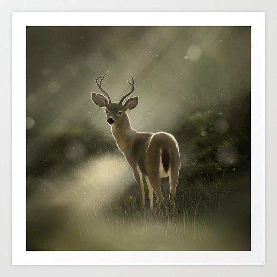 Dear deer.. Art Print