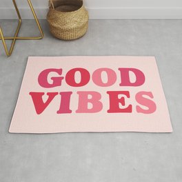 Good Vibes | Pink Area & Throw Rug