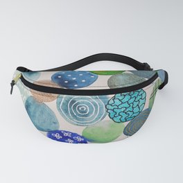 Abstract in blues Fanny Pack