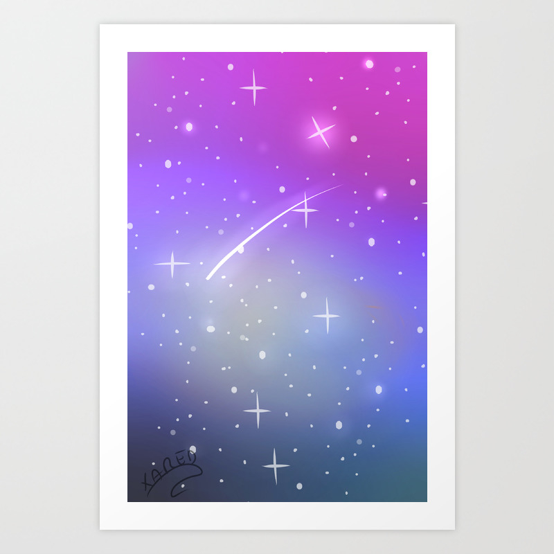 Galaxia Tumblr Art Print By Xared Society6