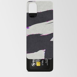 Abstract horizontal black stripes Android Card Case